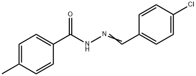 p-Toluic acid N2-(4-chlorobenzylidene) hydrazide Struktur