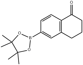 6-(4,4,5,5-tetraMethyl-1,3,2-dioxaborolan-2-yl)-3,4-dihydronaphthalen-1(2H)-one Struktur