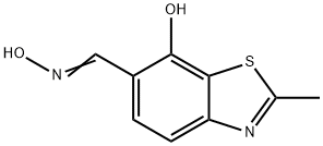 6-Benzothiazolecarboxaldehyde,7-hydroxy-2-methyl-,oxime(9CI) Structure