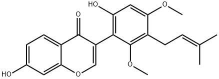 7-Hydroxy-3-[6-hydroxy-2,4-dimethoxy-3-(3-methyl-2-butenyl)phenyl]-4H-1-benzopyran-4-one