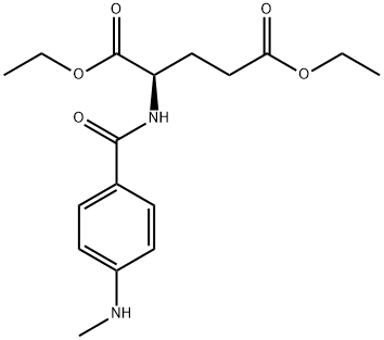 diethyl N-[4-(methylamino)benzoyl]-D-glutamate Struktur