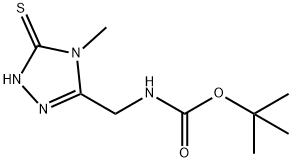 TERT-BUTYL N-[(5-MERCAPTO-4-METHYL-4H-1,2,4-TRIAZOL-3-YL)METHYL]CARBAMATE Struktur