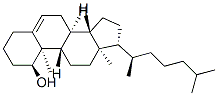 (1S,8S,9S,10R,13R,14S,17R)-10,13-dimethyl-17-[(2R)-6-methylheptan-2-yl]-2,3,4,7,8,9,11,12,14,15,16,17-dodecahydro-1H-cyclopenta[a]phenanthren-1-ol Struktur