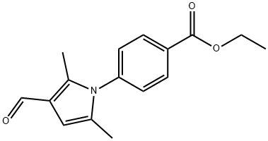 4-(3-FORMYL-2,5-DIMETHYL-PYRROL-1-YL)-BENZOIC ACID ETHYL ESTER Struktur