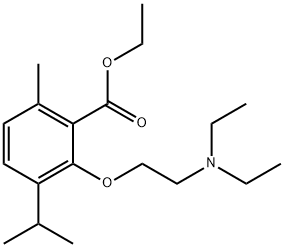 3-[2-(Diethylamino)ethoxy]-p-cymene-2-carboxylic acid ethyl ester Struktur