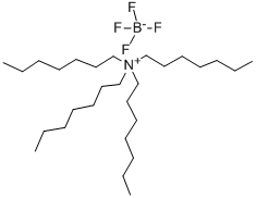 TETRAHEPTYLAMMONIUM TETRAFLUOROBORATE Struktur