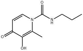 1(4H)-Pyridinecarboxamide, 3-hydroxy-2-methyl-4-oxo-N-propyl- (9CI) Struktur