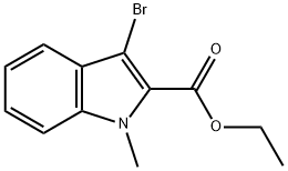 Ethyl 3-bromo-1-methyl-1H-indole-2-carboxylate Struktur