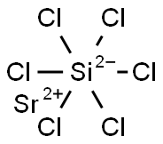 strontium hexachlorosilicate(2-) Struktur