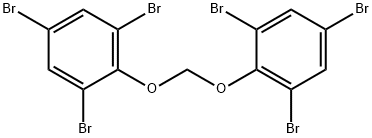 1,1'-[methylenebis(oxy)]bis[2,4,6-tribromobenzene] Struktur