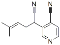 3-Pyridineacetonitrile,  4-cyano--alpha--(3-methyl-2-butenyl)-  (9CI) Struktur