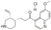 (3R-cis)-1-(6-methoxy-4-quinolyl)-3-(3-vinyl-4-piperidyl)propan-1-one monohydrochloride Struktur