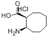 (1S,2R)-2-AMINO-CYCLOOCTANECARBOXYLIC ACID HYDROCHLORIDE Struktur