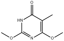 4(1H)-Pyrimidinone, 2,6-dimethoxy-5-methyl- (9CI) Struktur