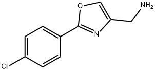 C-[2-(4-CHLORO-PHENYL)-OXAZOL-4-YL]-METHYLAMINE Struktur