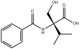 DL-N-BENZOYL-2-ISOPROPYLSERINE Struktur