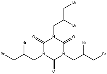 三(2,3-二溴丙基)異氰脲酸酯 結(jié)構(gòu)式