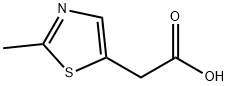 (2-METHYL-1,3-THIAZOL-5-YL)ACETIC ACID Struktur