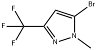 5-Bromo-1-methyl-3-(trifluoromethyl)-1H-pyrazole Struktur