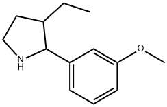 Pyrrolidine, 3-ethyl-2-(3-methoxyphenyl)- (9CI) Struktur