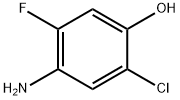 Phenol,  4-amino-2-chloro-5-fluoro- Struktur