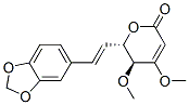 (5S,6S)-6-[(E)-2-(1,3-Benzodioxol-5-yl)ethenyl]-5,6-dihydro-4,5-dimethoxy-2H-pyran-2-one Struktur