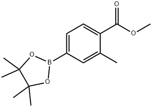 Benzoic acid, 2-Methyl-4-(4,4,5,5-tetraMethyl-1,3,2-dioxaborolan-2-yl)-, Methyl ester Struktur