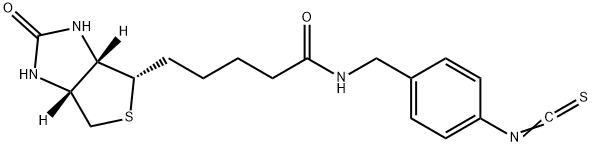 1H-Thieno[3,4-d]iMidazole-4-pentanaMide, hexahydro-N-[(4-isothiocyanatophenyl)Methyl]-2-oxo-, (3aS,4S,6aR)- Struktur