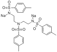 N,N',N''-TRI-P-TOSYLDIETHYLENETRIAMINE, DISODIUM SALT Struktur