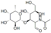 N-[(2R,3R,4R,5R)-4,5,6-trihydroxy-1-oxo-3-[(2R,3S,4R,5S,6S)-3,4,5-trihydroxy-6-methyl-oxan-2-yl]oxy-hexan-2-yl]acetamide, 52630-68-9, 結(jié)構(gòu)式