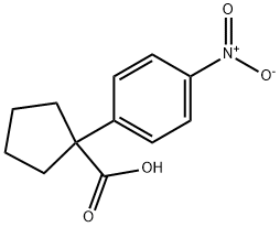 1-(4-NITROPHENYL)CYCLOPENTANE-1-CARBOXYLICACID Struktur