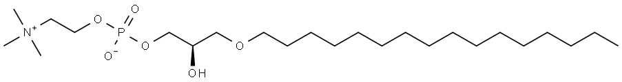 1-O-HEXADECYL-SN-GLYCERO-3-PHOSPHOCHOLINE Struktur