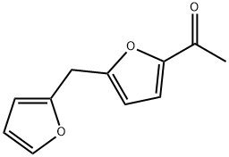 1-[5-(2-Furanylmethyl)-2-furanyl]ethanone Struktur