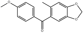 4-Methoxyphenyl(6-methyl-1,3-benzodioxol-5-yl) ketone Struktur