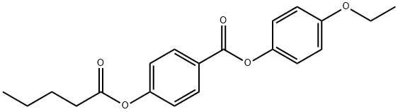 p-Pentanoyloxybenzoic acid p-ethoxyphenyl ester Struktur