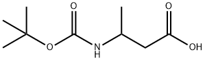 BOC-DL-3-AMINOBUTYRIC ACID Structure