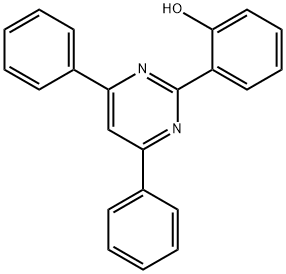 4,6-Diphenyl-2-(2-hydroxyphenyl)pyrimidine Struktur