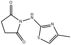 2,5-Pyrrolidinedione, 1-[(4-methyl-2-thiazolyl)amino]- (9CI) Struktur