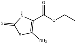 4-Thiazolecarboxylicacid,5-amino-2,3-dihydro-2-thioxo-,ethylester(9CI) Struktur