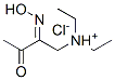 diethyl-[(2Z)-2-hydroxyimino-3-oxo-butyl]azanium chloride Struktur