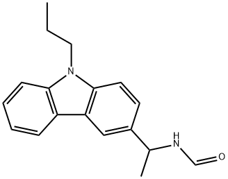 N-[1-(9-Propyl-9H-carbazol-3-yl)ethyl]formamide Struktur