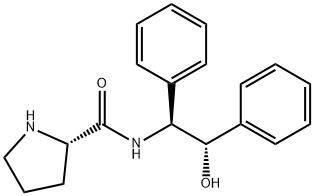 (2S,1μS,  2μS)-Pyrrolidine-2-carboxylic  acid  (2-hydroxy-1,2-diphenyl-ethyl)amide Struktur