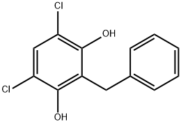 4,6-Dichloro-2-benzyl-1,3-benzenediol Struktur