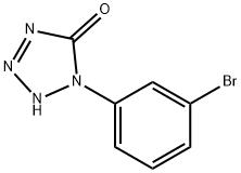 1-(3-BROMOPHENYL)-1,2-DIHYDRO-5H-TETRAZOL-5-ONE Struktur