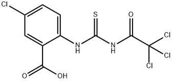 5-CHLORO-2-[[THIOXO[(TRICHLOROACETYL)AMINO]METHYL]AMINO]-BENZOIC ACID Struktur