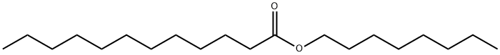 octyl laurate Struktur