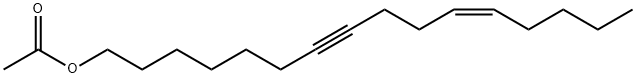 (Z)-11-Hexadecen-7-yn-1-ol acetate Struktur