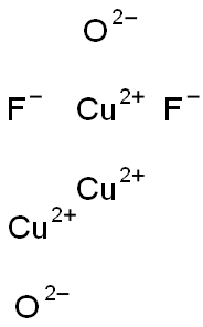 copper fluoride oxide Struktur