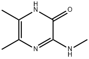 2(1H)-Pyrazinone,  5,6-dimethyl-3-(methylamino)- Struktur