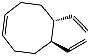 (E)-5,6-Diethenylcyclooctene Struktur